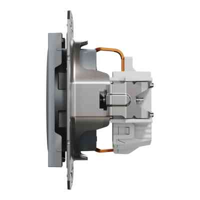 Розетка Schneider Electric ASFORA сталь (EPH2900162) Винница