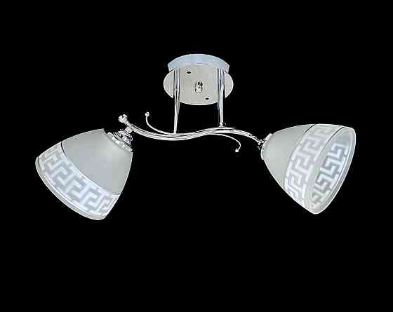 Люстра стельова на 2 плафони 9506E/2 Хром Коломия