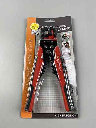 Професійні кліщі для зняття ізоляції, обрізки дротів та обтиску клем 205 мм Мукачево