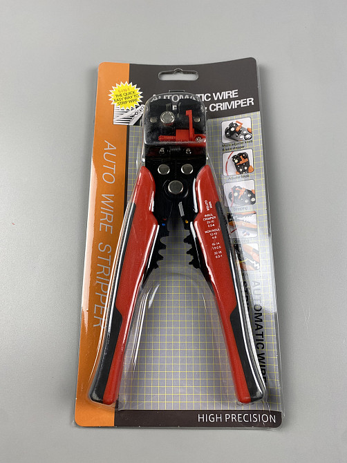 Професійні кліщі для зняття ізоляції, обрізки дротів та обтиску клем 205 мм Мукачево - фото 4