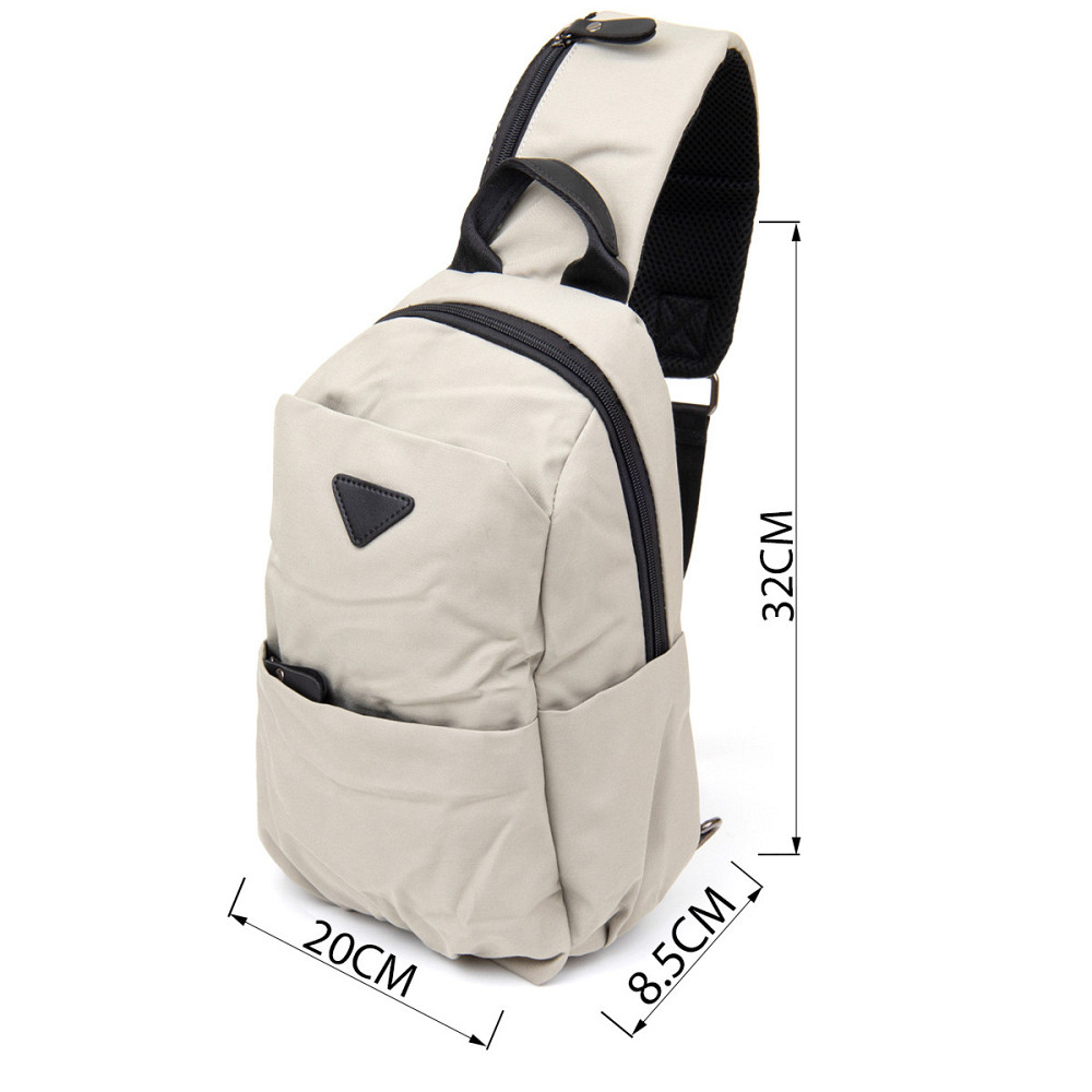 Сумка через плече нейлон Світло-сіра (Vintage) Київ - фото 7