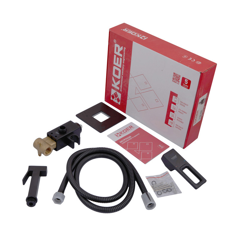 Черный смеситель для гигиенического душа Koer KB-23009-05 (KR3511) Харьков - изображение 2