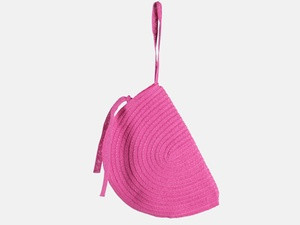 Клатч розовый соломенный Деми Киев - изображение 1