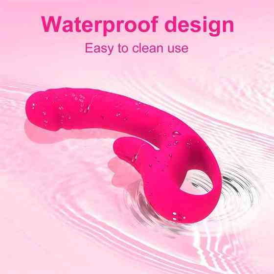 Подвійний вібратор з підігрівом для точки G і клітора We Love Вінниця