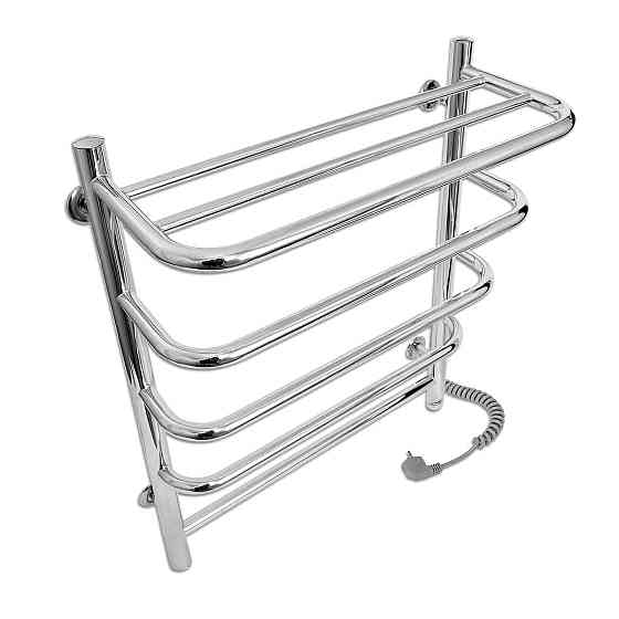 Электрический полотенцесушитель Laris Стандарт П5 500Х660 Э с полкой (правое подкл.) Киев