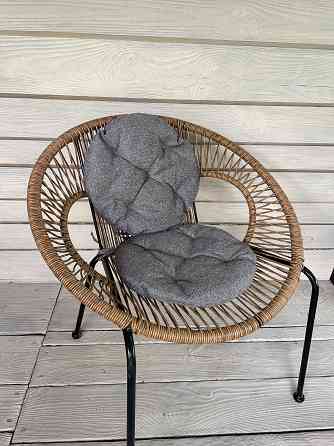 Подушка для стільців (38x38х5 см) кругла Decorator Мальмо колір сірий 84-046 Київ