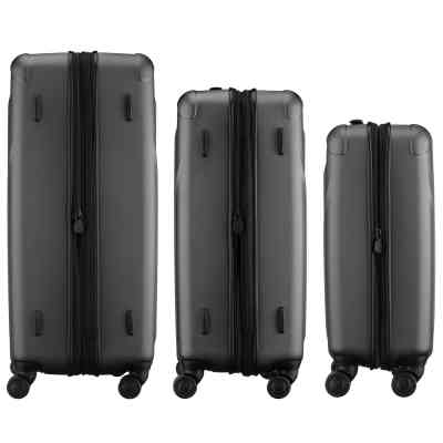 Набор чемоданов Wenger Oryson 3 в 1 (S,M,L) пластик, 4 колеса, сірий (653212) Винница
