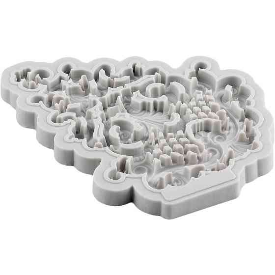 Молд силиконовый Абстракция 160 на 125 мм серый Киев