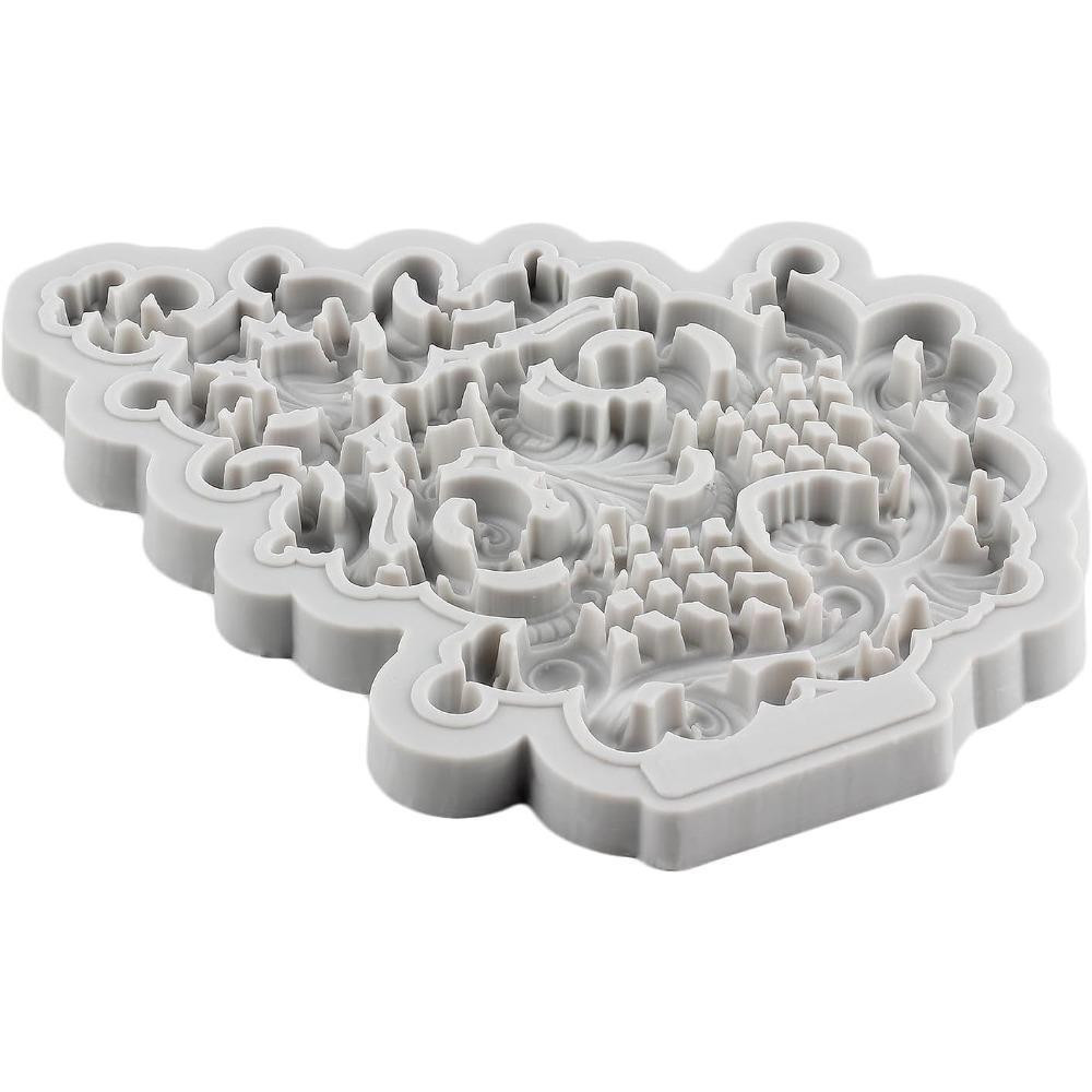 Молд силіконовий Абстракція 160 на 125 мм сірий Київ - фото 5