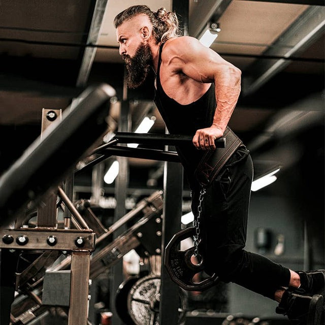Пояс для обтяжень з ланцюгом RDX T7 Pro Dipping Belt 2 Layer  неопреновий Black Каменское - изображение 7
