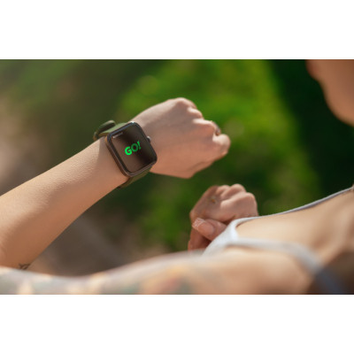 Смарт-часы 2E Alpha SQ Music Edition 46mm Black-Green + ремінець сірий (2E-CWW40BKGN-WS) Винница - изображение 7