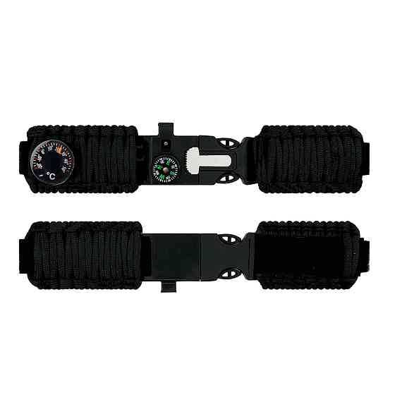 Ремінець паракордовий багатофункційний Black SBR Київ