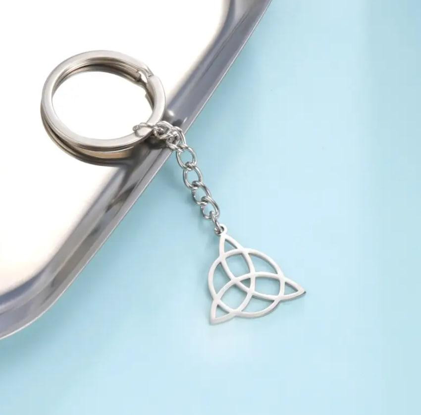 Брелок Трикветр Трійця Вікінгів | Амулет із нержавіючої сталі для ключів Triquetra Київ - фото 2