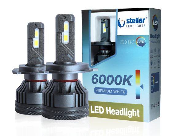 LED автолампи H4 STELLAR M65 Pro 65W 6000K 12–30V CANBUS EMC (комплект 2 шт.) Винница