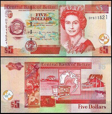 Беліз Белиз 5 доларів 2020р UNC Р-67h Полтава - фото 1