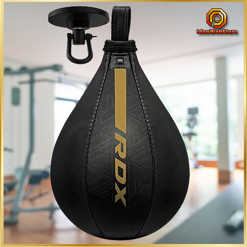 Пневмогруша боксерская RDX F6 KARA Speed Ball Matte Golden с креплением Swivel Тренировочная груша для бокса Киев - изображение 6