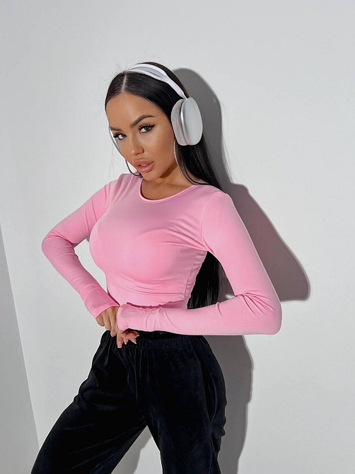 Жіночий базовий лонгслів із мікродайвінгу Барбі Одеса - фото 1