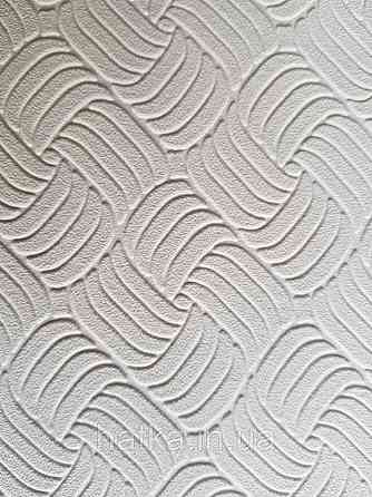 Шпалери вінілові Lutece Melody 51197306 геометрія смуги фігури структурні біло-пісочні Київ