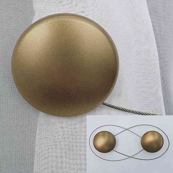 Магниты для штор и гардин Круг 2 шт Бронзовый (81-287) Киев