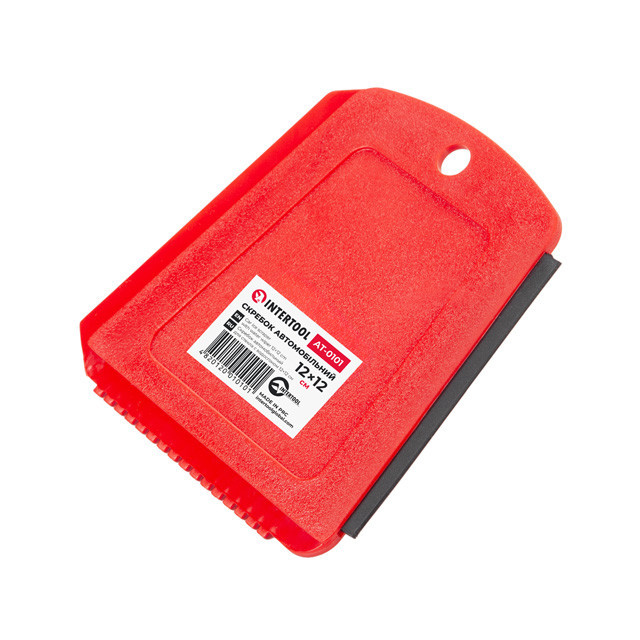 Скребок автомобильный для стекла, с водосгоном, 12×12 см INTERTOOL AT-0101 Киев - изображение 1