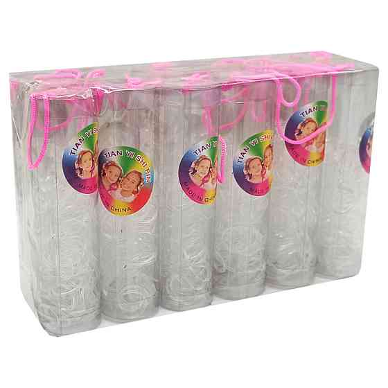 Дитяча резинка для волосся 0308-1008 силіконова, прозора Вінниця