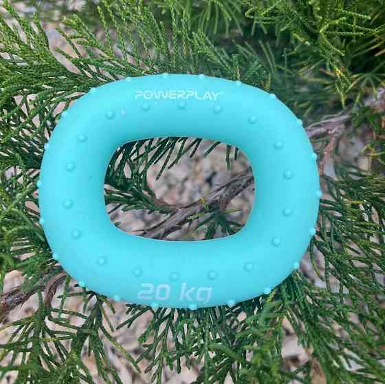 Эспандер кистевой силиконовый PowerPlay PP-4337 Hand Grip Medium 20 кг. Зеленый Киев