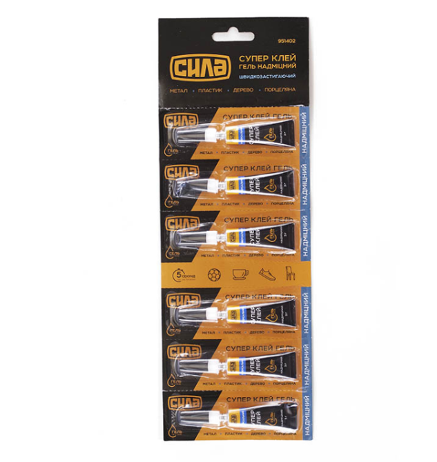 Суперклей гель 3гр СИЛА Житомир - фото 1