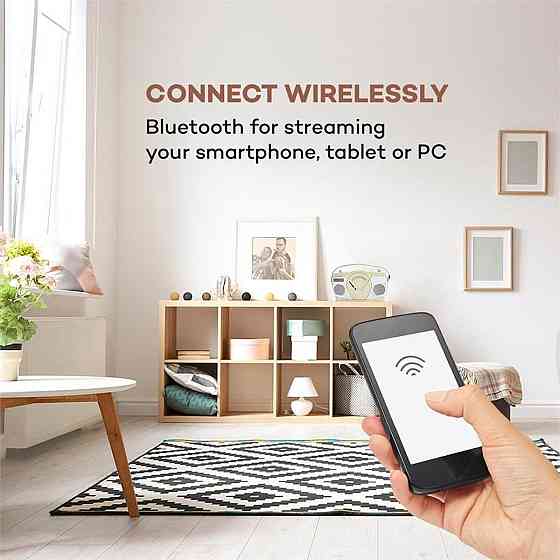 Проигрыватель в стиле ретро Auna RCD-70 DAB радио FM DAB+ CD плеер USB Bluetooth крем Германия Днепр
