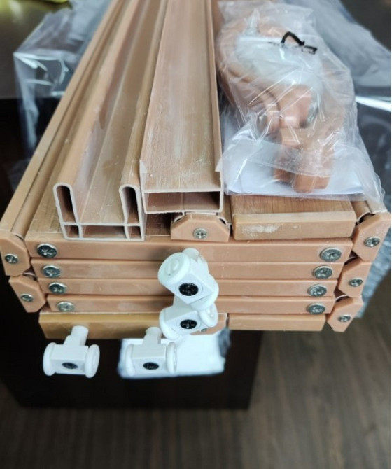 Двері гармошка полуостекленная 1020х2030х10мм Вільха №5 Дніпро - фото 8