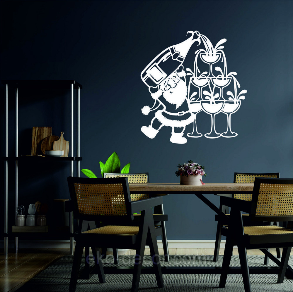 Декоративное настенное Панно «Дед Мороз», Декор на стену 70*65 см Киев - изображение 5