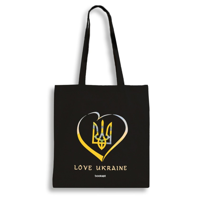 Екошопер BookOpt BK4036 Love Ukraine чорний Киев - изображение 2