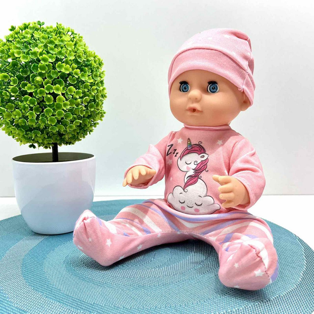 Пупс функціональний п'є-писає в комплекті горщик пляшечка соска підгузник 30 см з аксесуарами Вид 2 (YL2430L-S-DM-UA) Чернигов - изображение 1