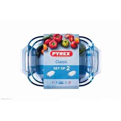 Форма для выпечки Pyrex Classic прямокутна набір 2 шт 2.6 л 1.9 л (912S967/7045) Винница