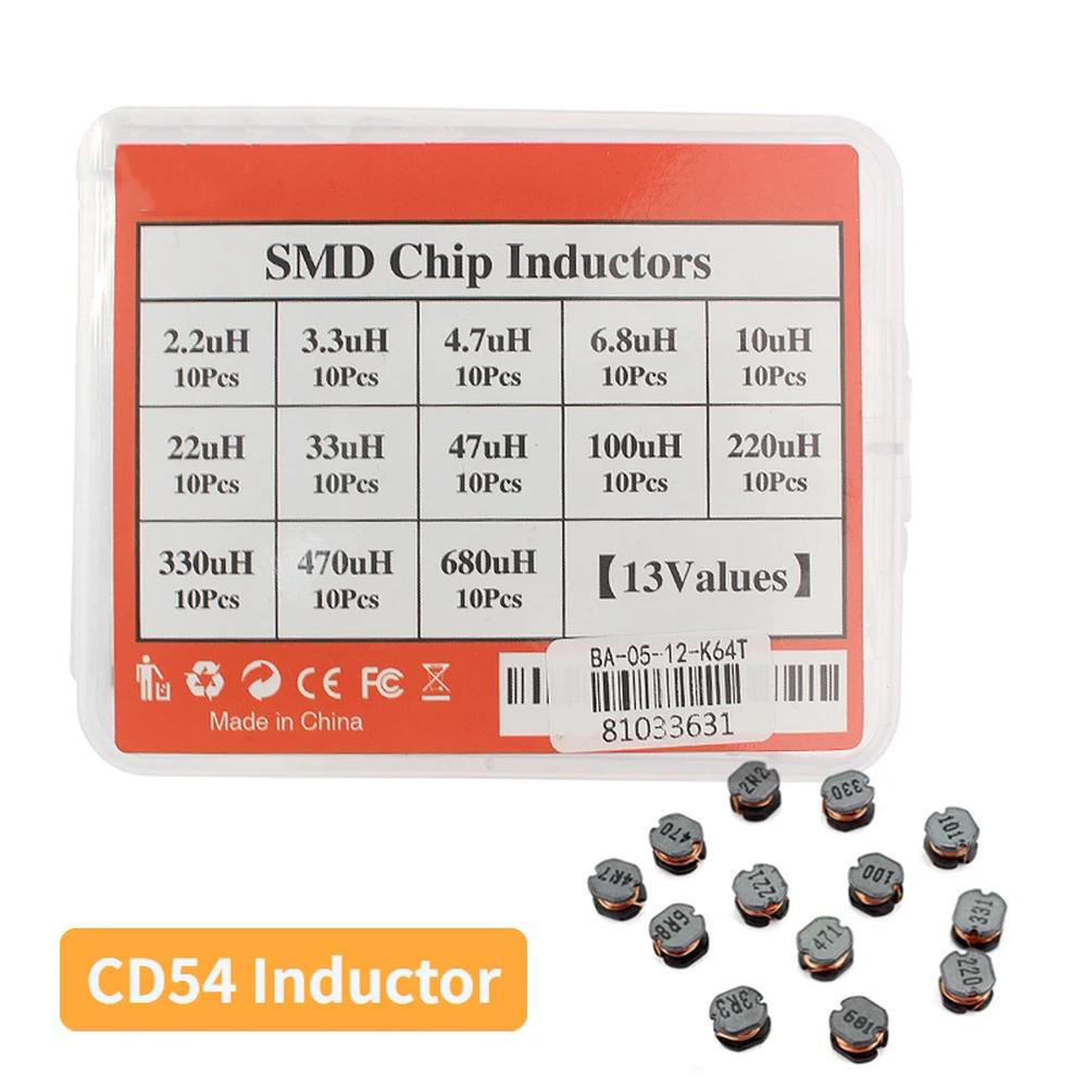 Катушки SMD CD43, 130 шт, дросселі 2.2–470 мкГн для Arduino Київ - фото 5