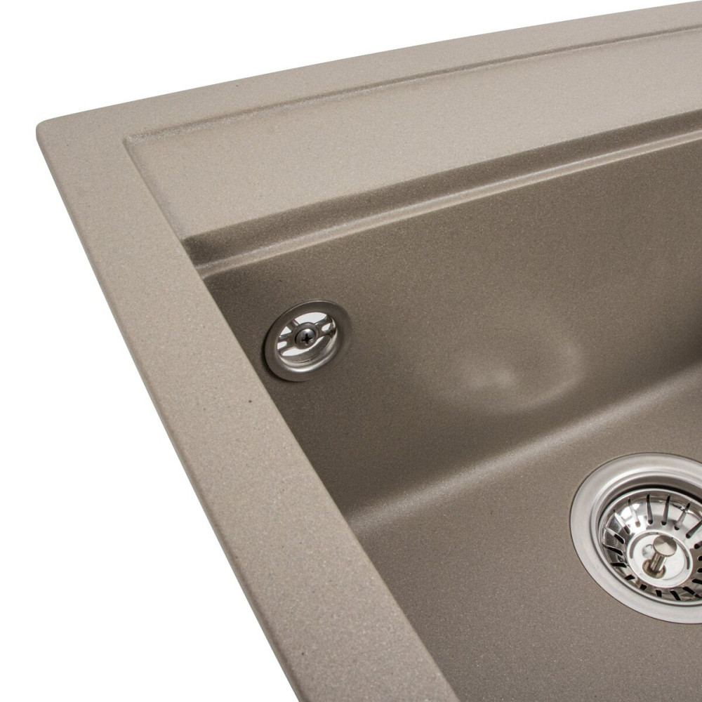 VALESO Гранітна мийка для кухні VALESO FIESTA 5149 матова Титан Киев - изображение 5