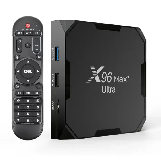 Смарт ТВ приставка X96 Max+ Plus ULTRA 4/32 Гб Android Smart TV Box Андроїд 11 ТВ бокс Київ