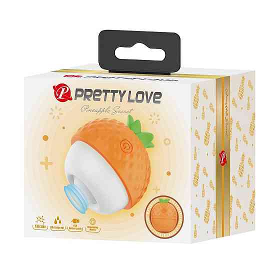 Міні-вібратор Pineapple Secret з 12 режимами пульсації — Pretty Love, силікон Sex Aura Київ