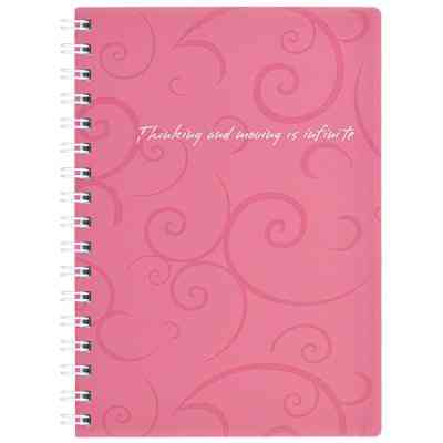 Блокнот Buromax spiral side, А6, 80sheets, Barocco, square, pink (BM.2589-610) Винница