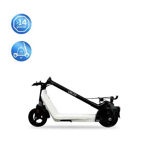 Електросамокат OKAI Zippy ES50С Black 8" 250W/500W, 5.2Ah, 20 km, 25 km/h, 10°, 13.5 kg Київ