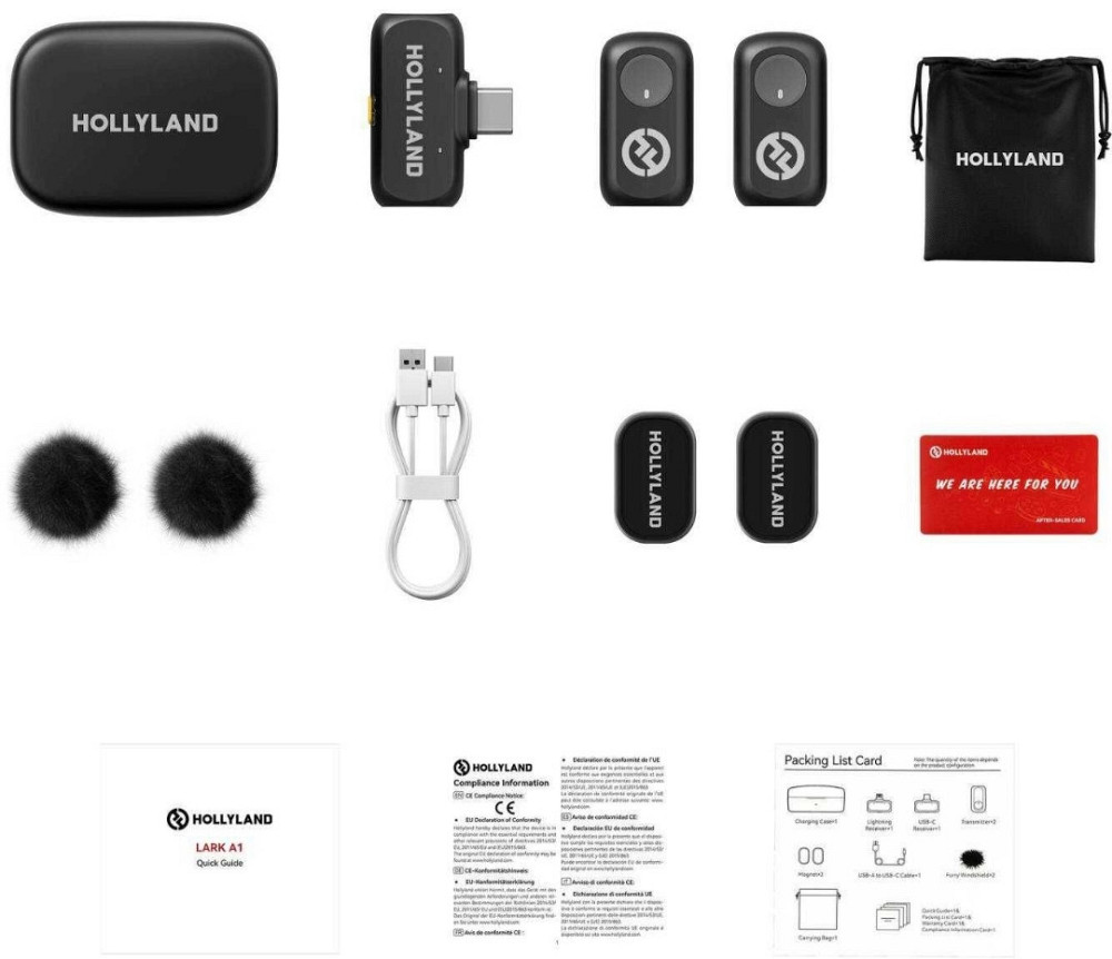 Микрофонная радиосистема • Hollyland Lark A1 Duo USB-C • Гарантия! Харьков - изображение 1