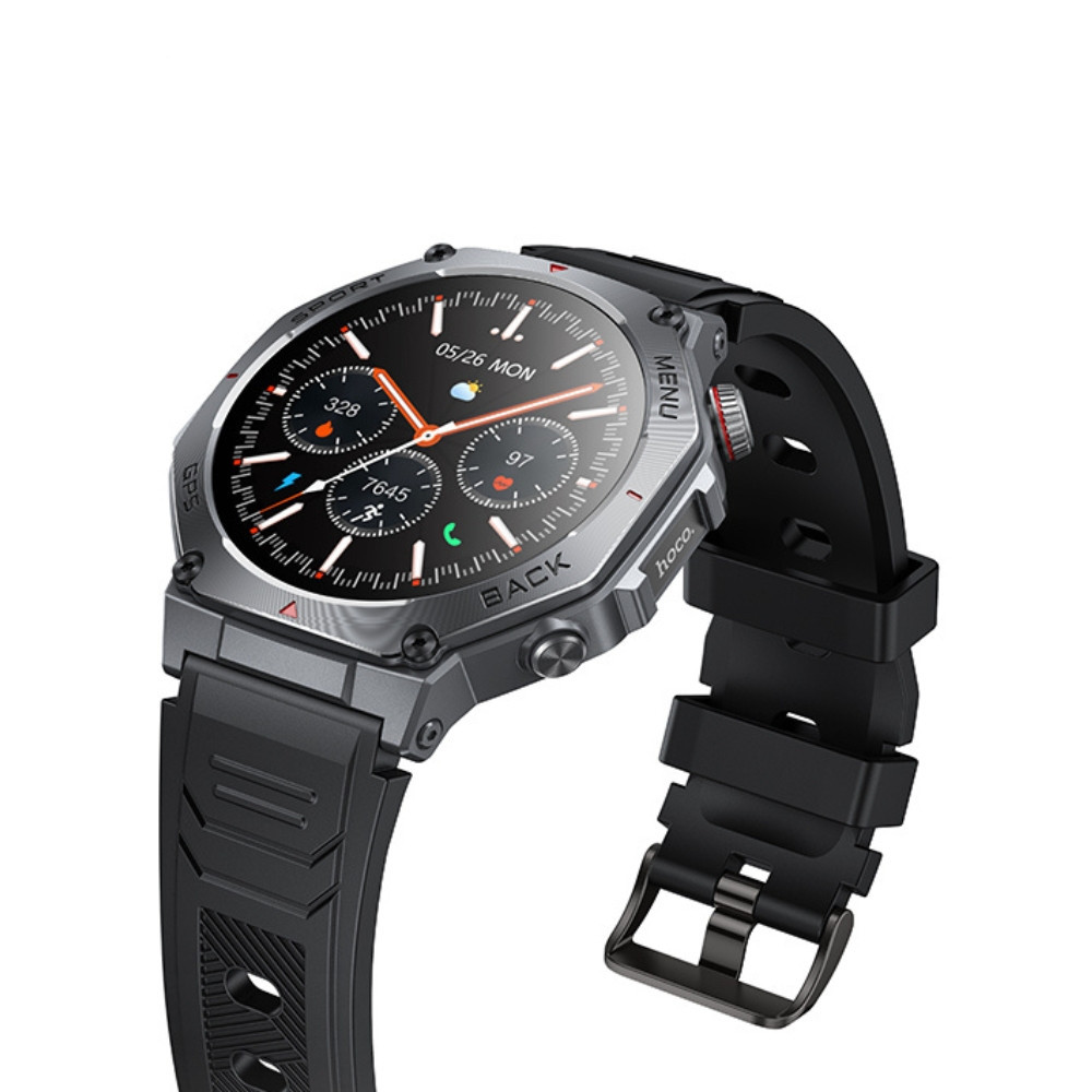Смарт-годинник HOCO Y37 AMOLED 36mm. 520 mAh. GPS sports watch(call version) Black Одеса - фото 4