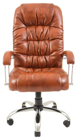 Офісне Крісло Керівника Richman Richard Madras Хром М2 AnyFix Коричневий Київ