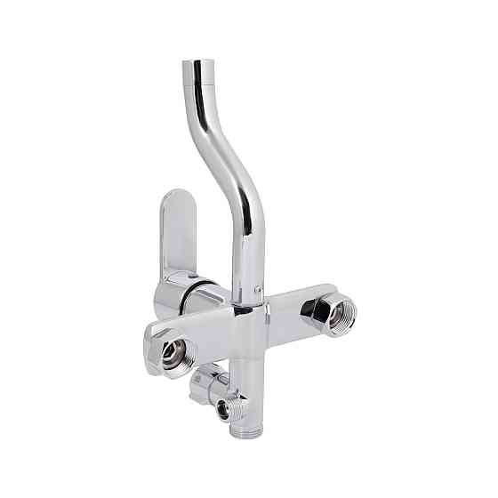 Душова система універсальна Qtap Plava на три споживачі (з виливом) з поличкою QT1005CRM Chrome Київ