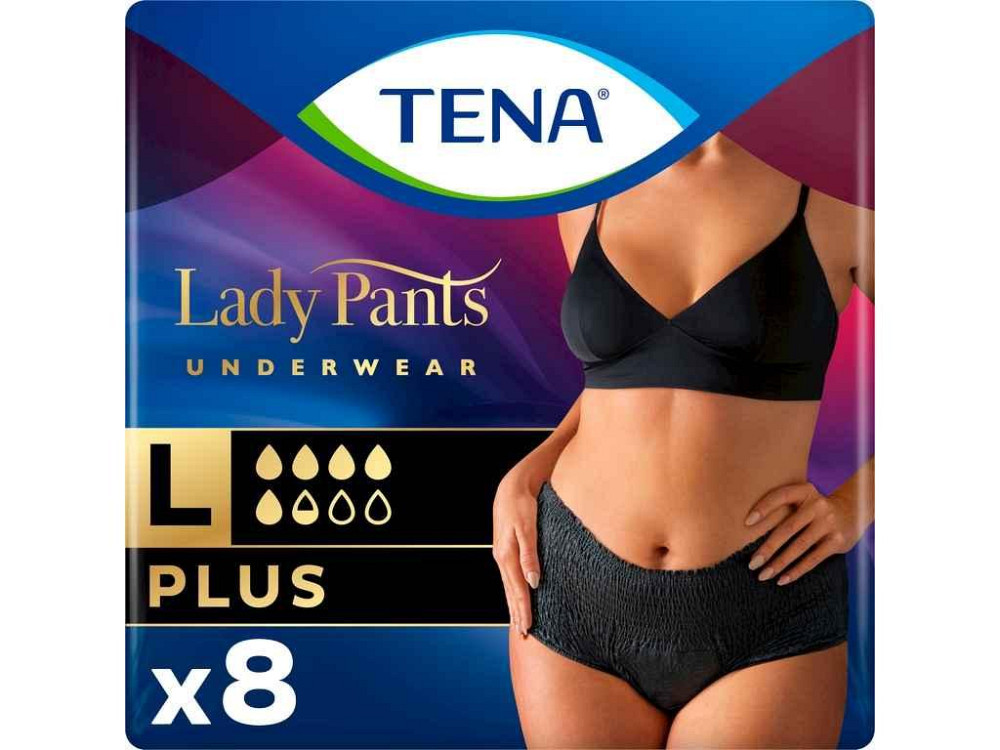 Підгузки для дорослих Plus р.L 8шт Lady Pants Black ТМ Tena Solmir Київ - фото 1