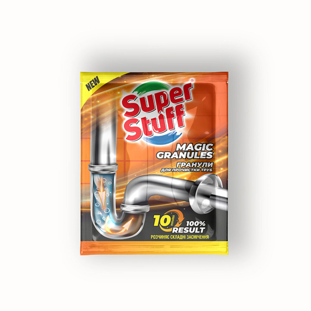 Гранулы для очистки труб SuperStuff, 70г Киев - изображение 1