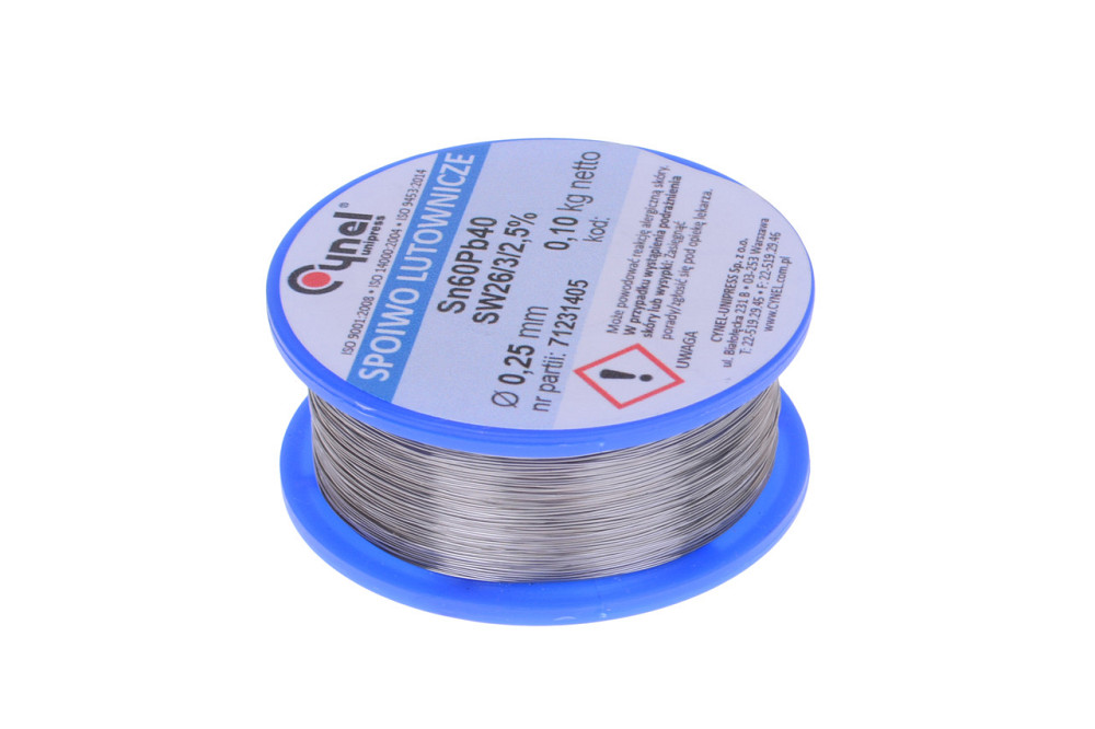 Припой Cynel Sn60Pb40-SW26 Q 0.25мм (100 гр.) Полтава - изображение 1