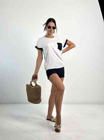 Стильний костюм з шортами "Florence" оптом | Розпродаж моделі Темно-синій, 42 Київ