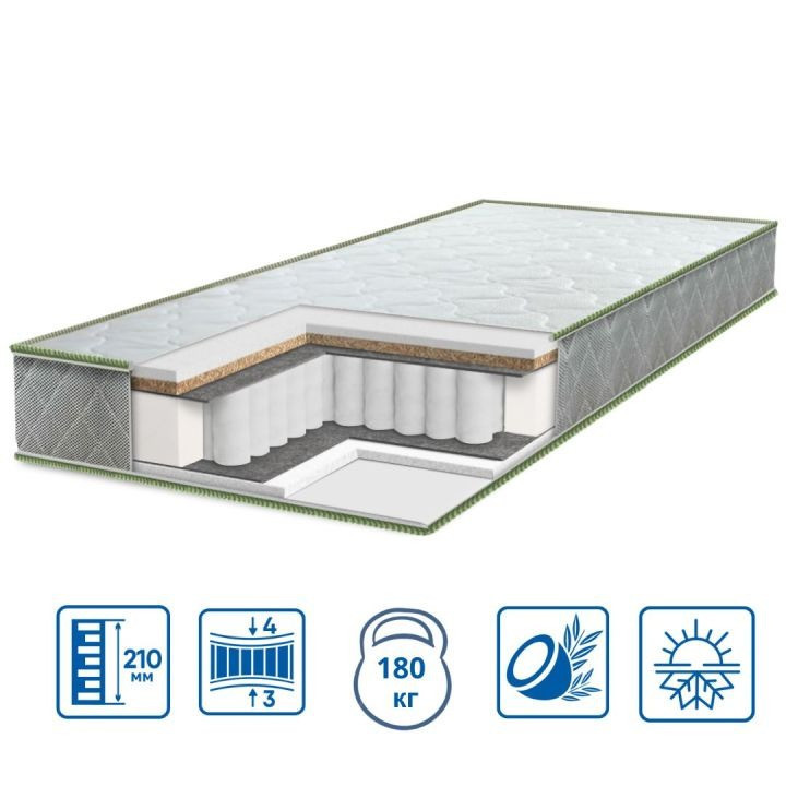 Ортопедичний матрац PULSON "grand cocos" серія PULSON ТМ Еurosleep 90х190 Харків - фото 1