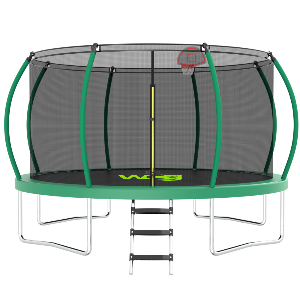 Батут WCG 366 см із внутрішньою захисною сіткою та LED підсвіткою 12FT (W-1204) Київ - фото 2