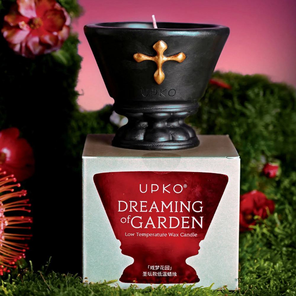 Низкотемпературная восковая свеча UPKO DREAMING of GARDEN, черная Sex Aura Киев - изображение 6